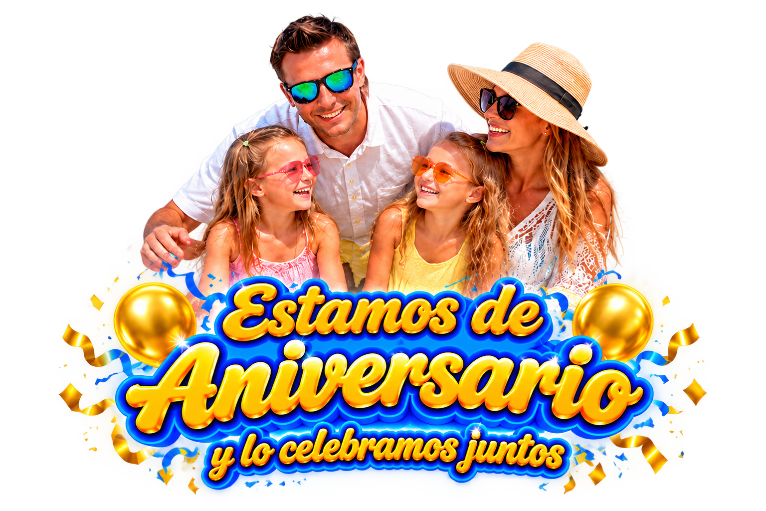 Familia feliz viajando con Souls Travellers
